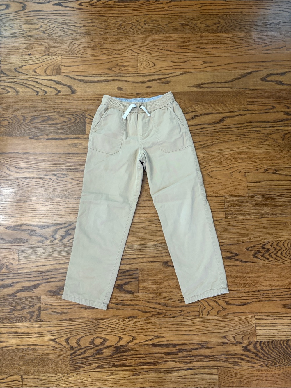 Primary Kids Khaki Drawstring Jogger Pants Size 8